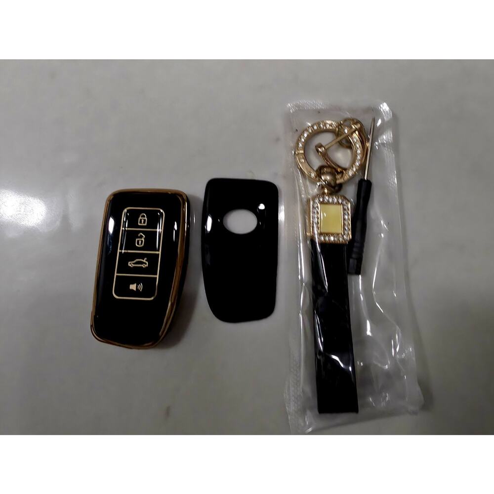 TPU Key Fob Case Cover Suitable for Lexus RX ES GS LS NX RS GX Model-a(black)